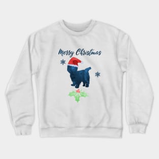 Merry Christmas Bichon Frise Art Crewneck Sweatshirt